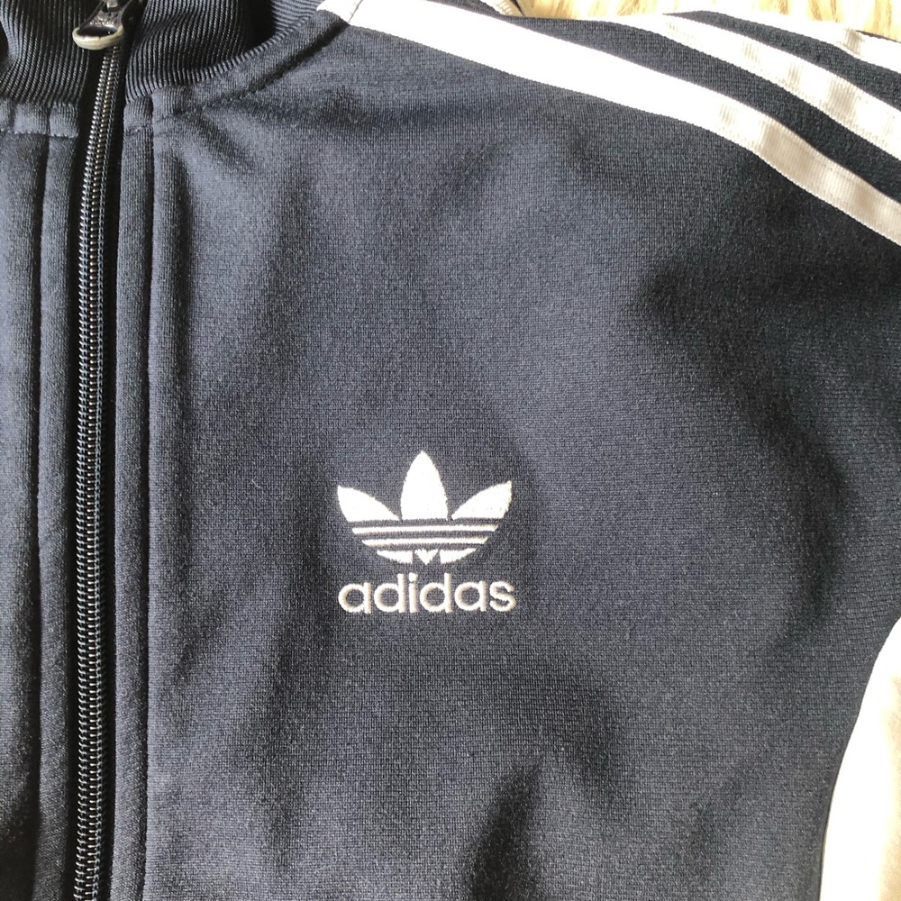 Boys Adidas navy blue jacket
